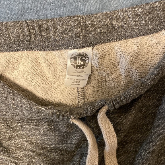 Made in USA US Blanks Grey Sweatshorts - Picture 3 of 3